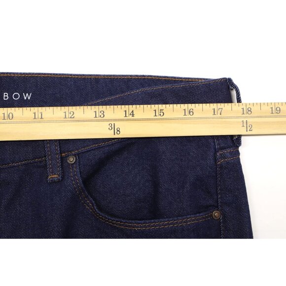 Mott & Bow Women's Slim Boyfriend Straight Leg Dark Blue Jeans Sz 32X30 - Picture 4 of 11